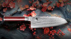 Kai knives, Shun Classic Red Santoku