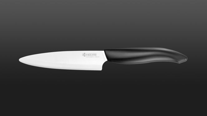 
                    ceramic vegetable knife with white blade
