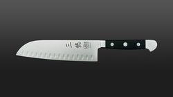 Güde Alpha synthetic handle, scalloped Santoku Alpha