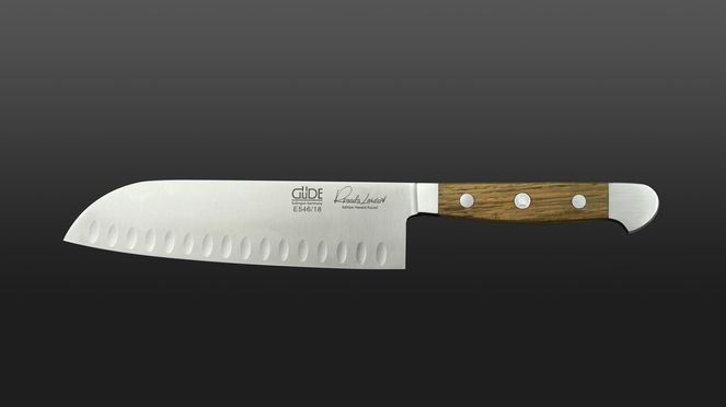 
                    Güde Santoku mit Kullen