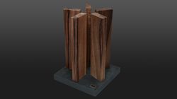 Oak/Walnut wood, knife block