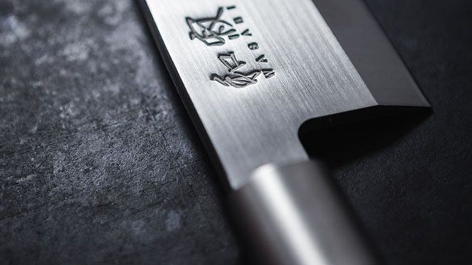 
                    couteau de cuisine Wasabi grand – avec logo Wasabi