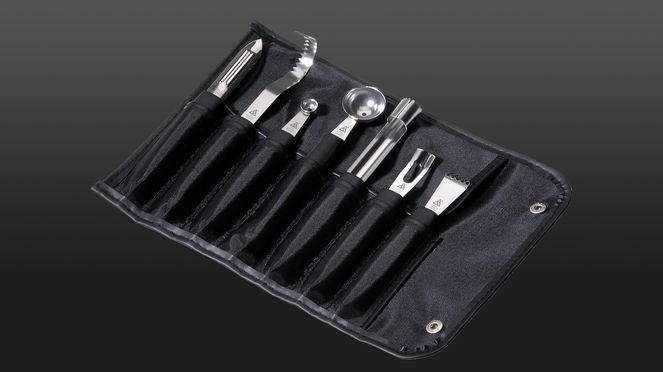 
                    Mallette à couteaux Wok Classic avec affûteur avec des ustensiles de cuisine pratiques
