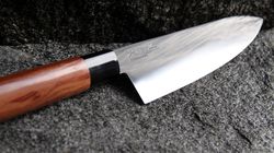 couteau à légumes/fruits, Santoku Red Wood