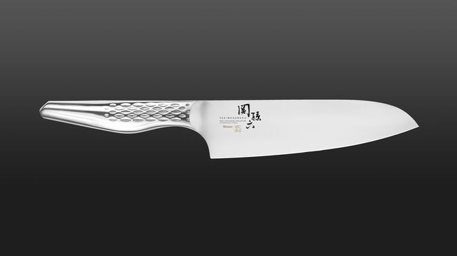 
                    Shoso Santoku Ganzstahlmesser