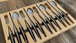 Steak knife, Cutlery set ash 4 pieces