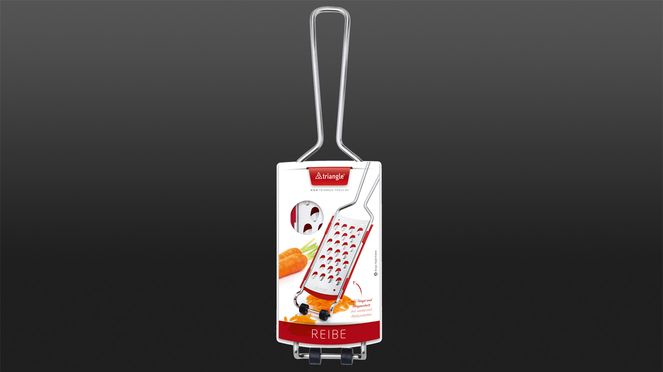 
                    Râpe à gros grains de triangle en acier inoxydable en emballage durable