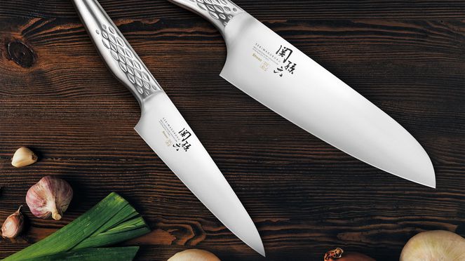 
                    Shoso Santoku mit Allzweckmesser