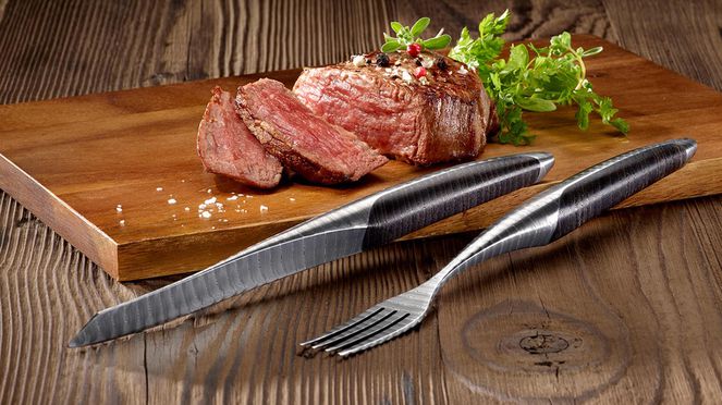 
                    steak cutlery damask lifestyle