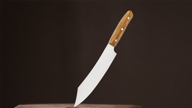 
                    Wok grill knife completes the handmade assortment of world-of-knives
