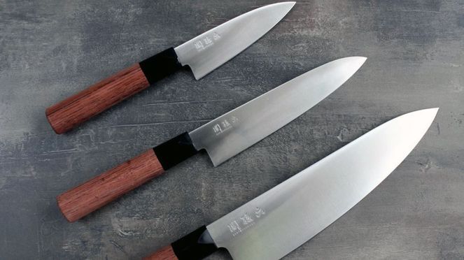 
                    Seki Magoroku coltello office con coltello universale e Santoku