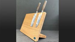 Bois de chêne/bois de noyer, Porte-couteau chêne