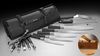 
                    Knife bag apprentice with Wasabi knives, sknife knife sharpener and kitchen utensils